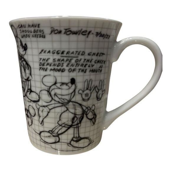 Disney Mickey Mouse Character Sketch Mug - Black and White - Picture 3 of 5